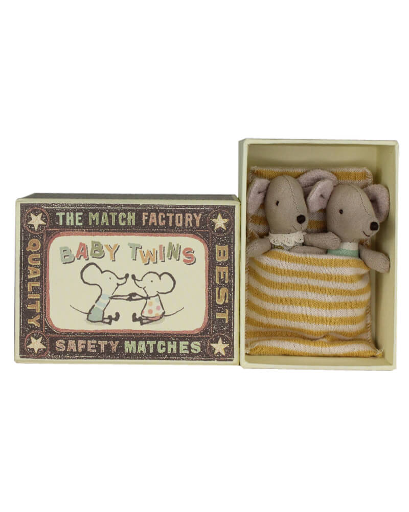 Maileg Baby Twin Mice in Box