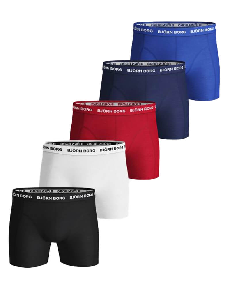 Image of Björn Borg Essential 3-pack Cotton Stretch Shorts - Size M