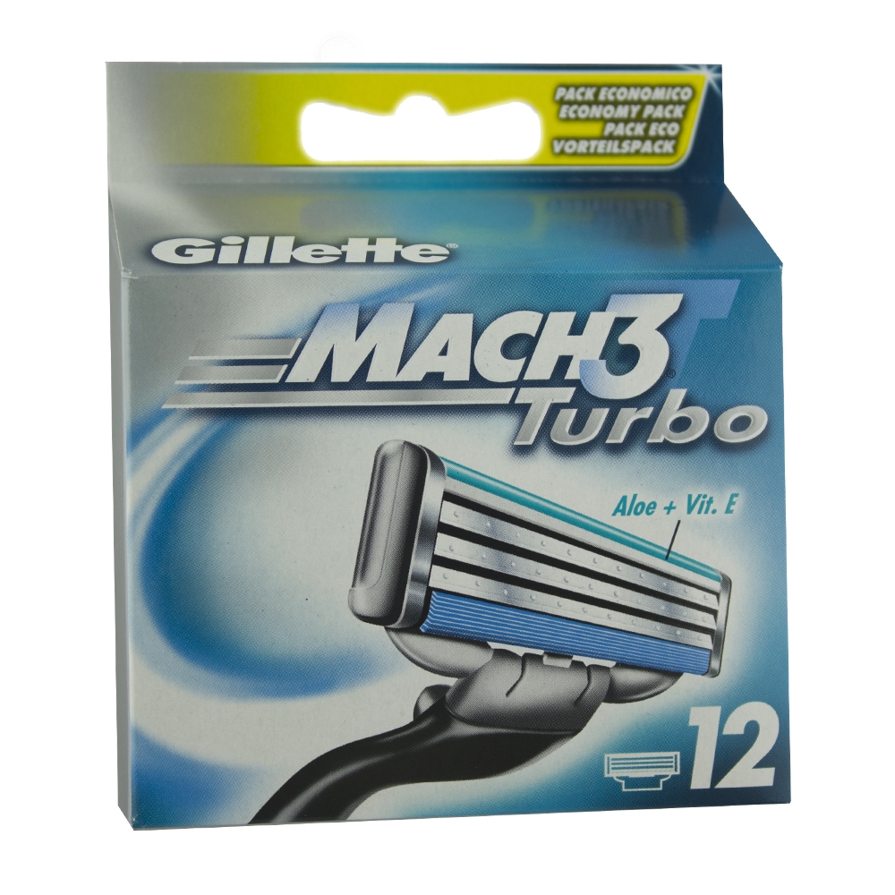 Produktfoto för Gillette Mach3 Turbo - 12pak