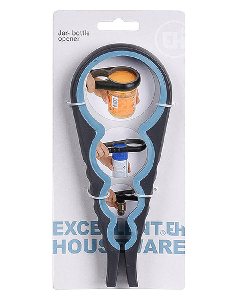 Excellent Houseware Bottle/Jar Opener Blue