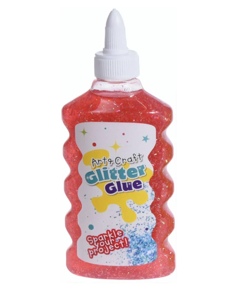 Kreativ Krea Glitter Glue Red 180 ml