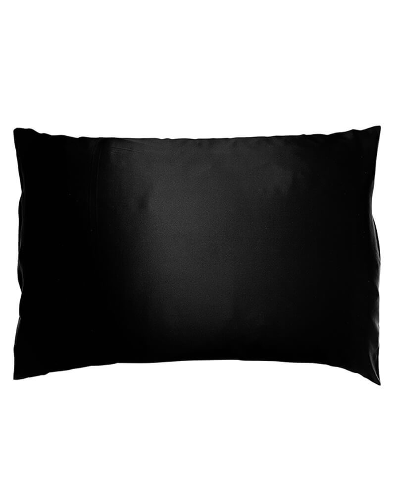 Soft Cloud Mulberry Silk Pillowcase Black 50×60 cm.